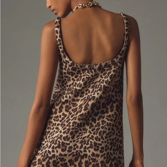 ANTHROPOLOGIE Leopard Mini Dress (XS) - Picture 2 of 7